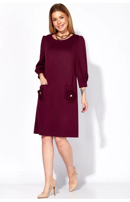 Платье Таиер 1401 винный