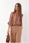 Блузка Vesnaletto 4251 оттенки коричневого