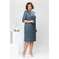 Платье Romanovich 1-2639 синий меланж