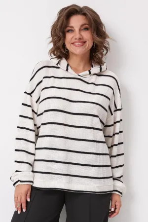Кофта Begimoda 4137 Чёрно-белый