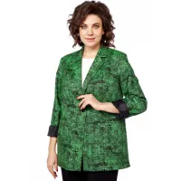 Пиджак Lady Style Classic 3061 Зеленый с черным