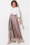Платье Anastasia Mak 1229 жемчужный+капучино