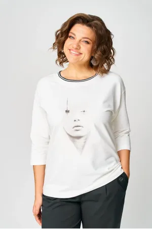 Блузка Rumoda 2254 дл.р молочный