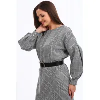 Платье Axxa 55227 серый Платье Axxa 55227 серый