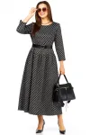 Платье Taita Plus 2526 черный+белый