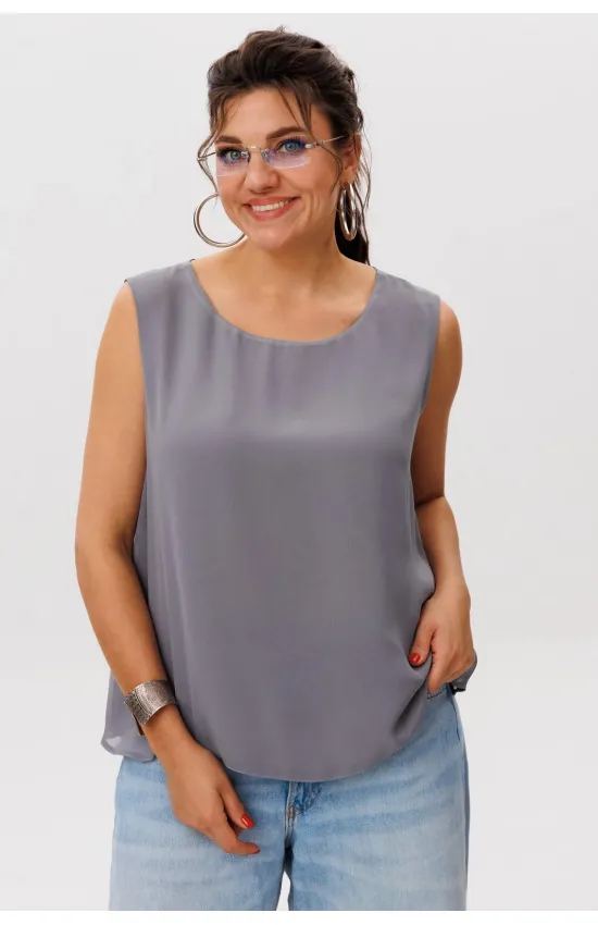 Блузка Anelli 1600 графитовая пыль