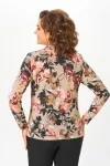Блузка Дали 4068.1 бежевые цветы