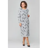 Платье Орхидея Люкс 1371 серый