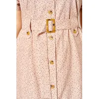 Платье Лилиана 1521 кофе+горох