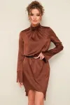 Платье Pur Pur 11-438 Коричневый Платье Pur Pur 11-438 Коричневый