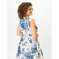 Платье Zlata 4456 бело-синий