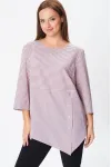 Блузка Modema 769-2 розово-серая полоска