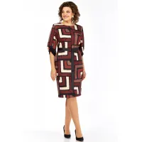 Платье Элль-Стиль А-526 мультиколор