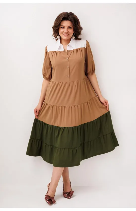 Платье Anelli 1847 овсяное печенье