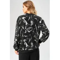 Кофта Laikony L-104 серо-черный