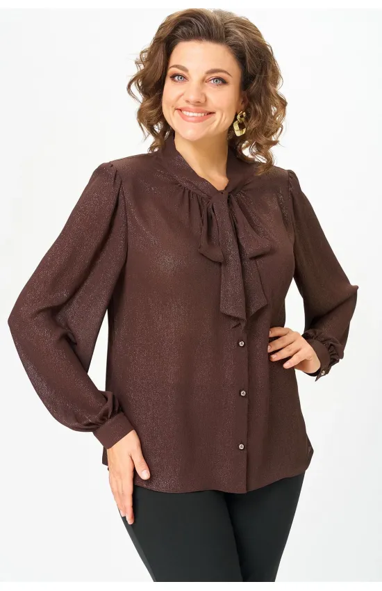 Блузка Дали 7050 коричневый