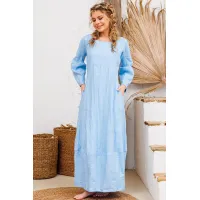 Платье Амулет 9923 небесный 170