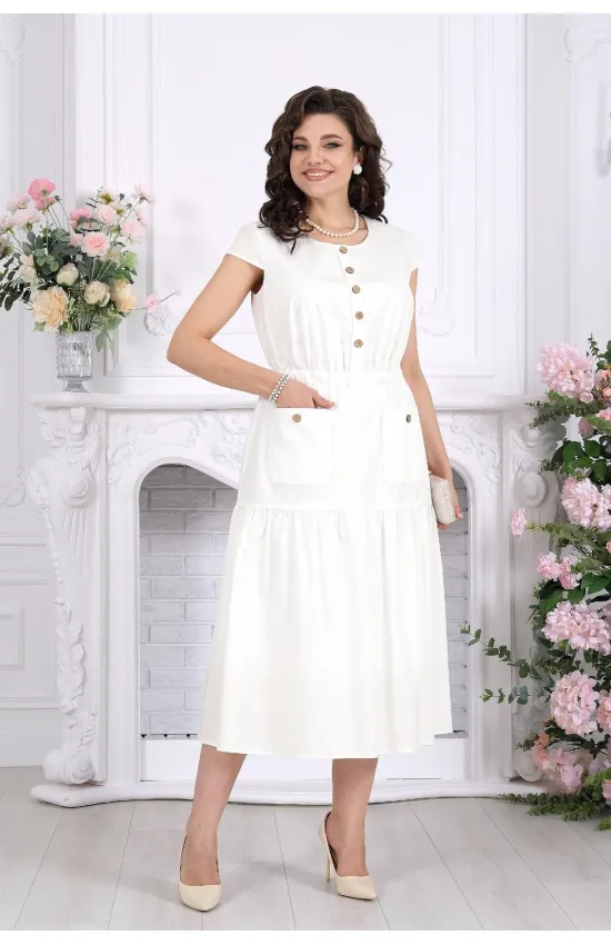 Платье Ninele 7535 Молочный