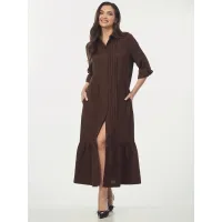 Платье Your Size 2274/170 Шоколадно-коричневый