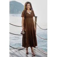 Платье Vittoria Queen 27983 шоколадный