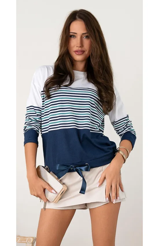 Блузка Nika.pl 0303505 Hajdan-35 Сине-зеленый