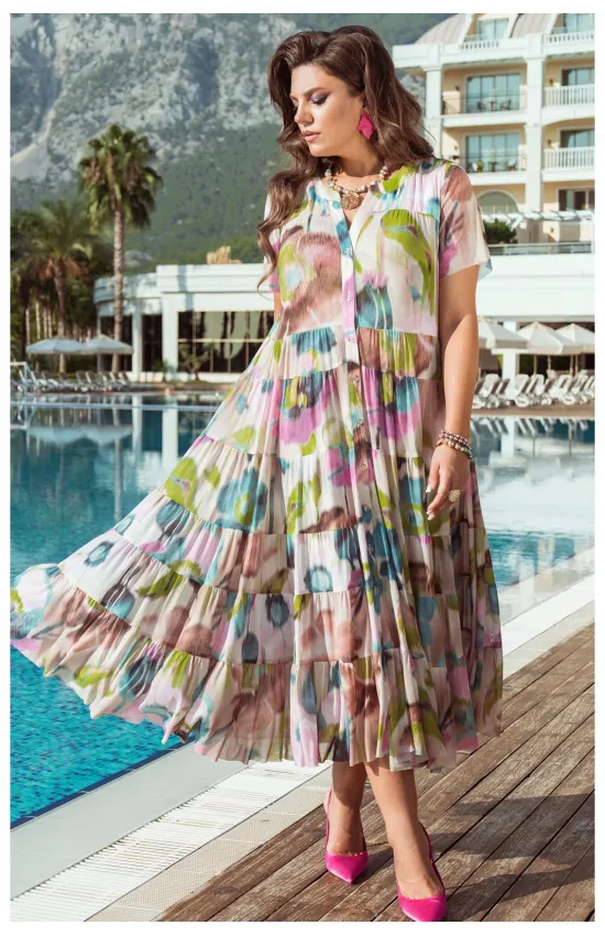 Платье Vittoria Queen 25013 мультиколор