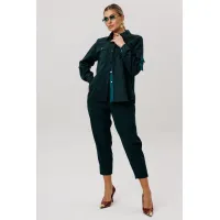 Рубашки Anelli 1746 Зеленый корд