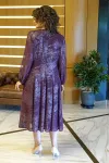 Платье Alani 2380 бордо с напылением