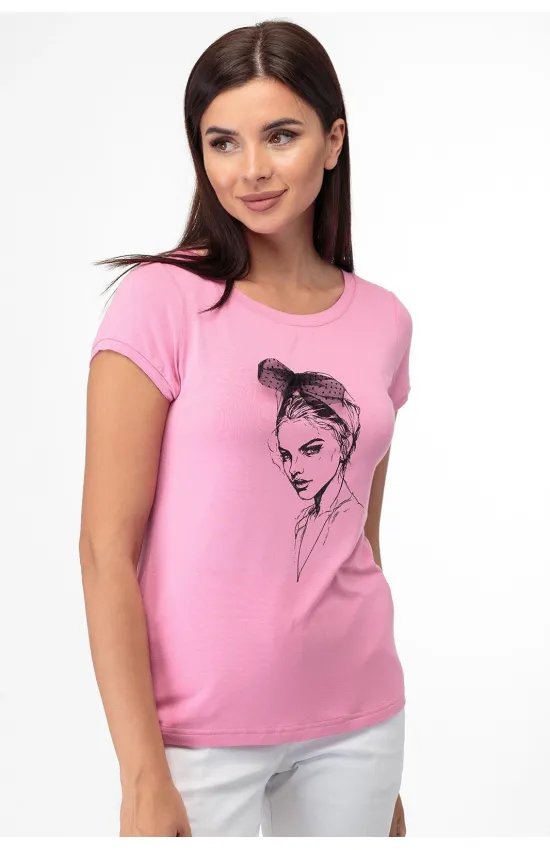 Майка Anelli 525 розовый