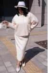Пальто Vittoria Queen 30213 кремовый