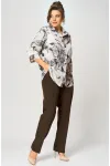 Блузка Белэльстиль 877-326 бежево-коричневый Блузка Белэльстиль 877-326 бежево-коричневый