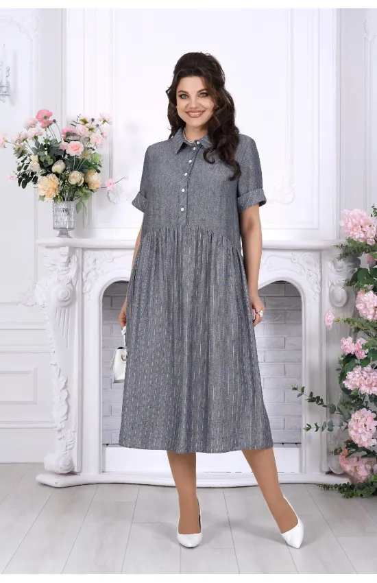 Платье Ninele 7536 Джинсовый