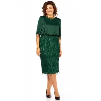 Платье Ольга Стиль С982 зеленый