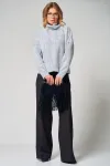Кофта Laikony L-001-1 клетка графит