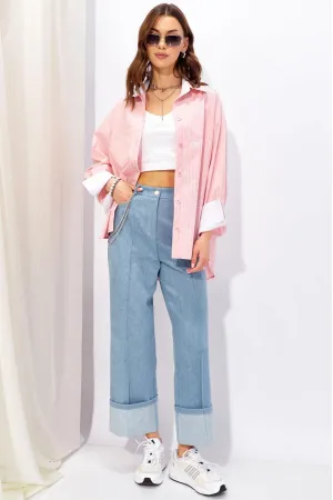 Брюки Люше 4329 голубой