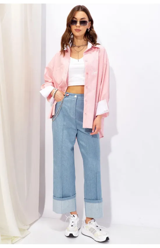 Брюки Люше 4329 голубой