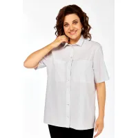 Рубашки Avenue 0338-4 полоска серый+молочный