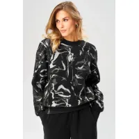 Кофта Laikony L-104 серо-черный