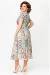 Платье Swallow 730 мятно-бежевый мультиколор