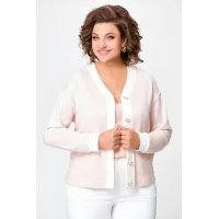 Кофта Swallow 695 пастельный бежевый в принт