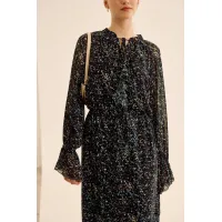 Платье Lokka 1681Р черный/мультиколор