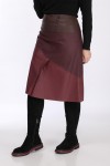 Юбка Klever 299 бордо+коричневый
