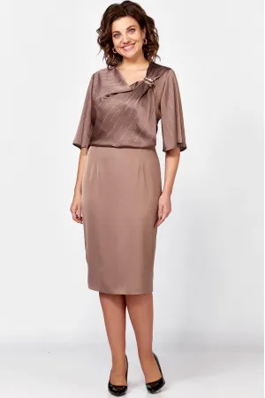 Платье Mira Fashion 5610 бежевый
