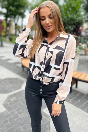 Блузка Nika.pl 040151 M&M-15 Бежевый