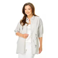 Блузка Condra Deluxe 10136 серый Блузка Condra Deluxe 10136 серый