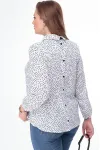 Блузка Anelli 321 белый в горох Блузка Anelli 321 белый в горох