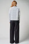 Кофта Laikony L-001-1 клетка графит