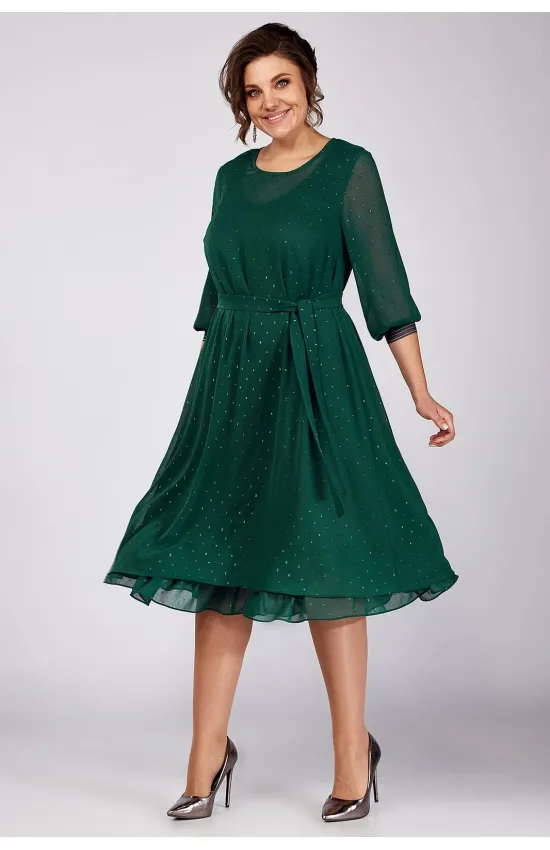 Платье Algranda 3814-B изумрудный