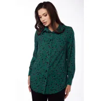 Блузка Lucky Fox 20304 камешки: зеленый
