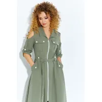 Платье Euromoda 690 хаки